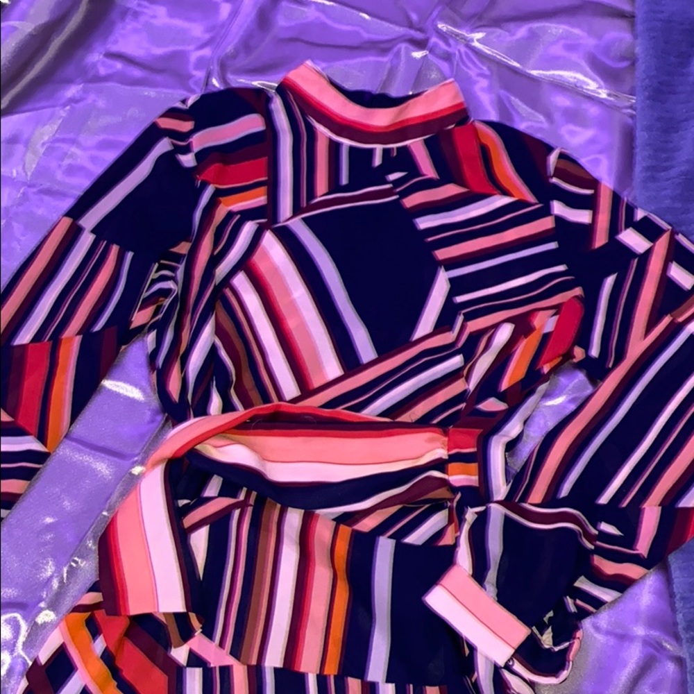 Stripey 70s blouse